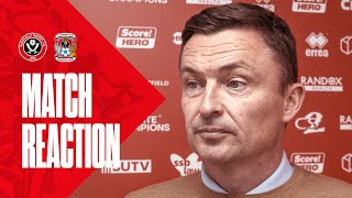 Paul Heckingbottom  Sheffield United 31 Coventry City  Match Reaction Interview [upl. by Sivat]