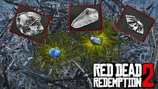 TROUVER LES PIERRES PRÉCIEUSES CACHÉS RED DEAD REDEMPTION 2 [upl. by Lindsy946]