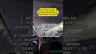 Cara Mencegah Telinga Berdengung Saat Naik Pesawat news breakingnews pesawattips tipsandtricks [upl. by Aufa]