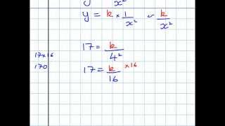 Proportion equations inversely proportional [upl. by Erida]