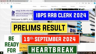 About IBPS RRB Clerk Prelims 2024 Result  Be Ready For Another Heartbreak [upl. by Blodgett]