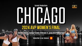 2024 AVP Chicago Women’s Final  HumanaParedesWilkerson vs KlothNuss [upl. by Castorina715]