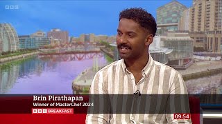 Brin Pirathapan MasterChef 2024 Winner On BBC Breakfast 25052024 [upl. by Him219]