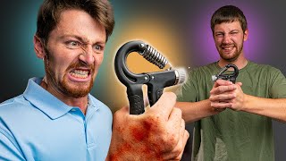 We Trained with Grip Strengtheners for a Week  BeforeAfter Strength Test [upl. by Miculek]