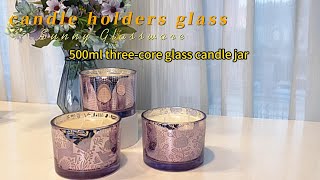 500ml threecore glass candle jar [upl. by Henrie]