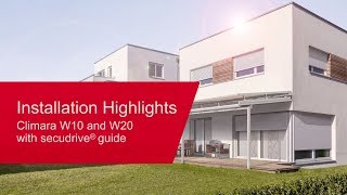 WAREMA Installation Highlights with secudrive® guide [upl. by Aelc]