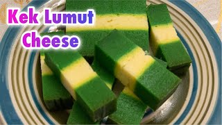 Kek Lapis Sarawak  Kek Lumut Cheese  Resepi Kek Kukus [upl. by Ajat]