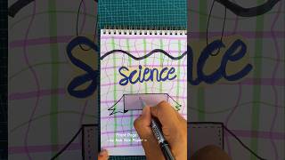 Easy and Unique Front Page Design Science ✨️ shorts naknakpaper frontpage bedsheet drawing [upl. by Bokaj]