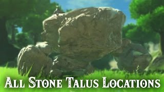 All Stone Talus Locations  The Legend of Zelda Breath of the Wild [upl. by Lokin]