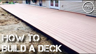 HOW TO BUILD A DECK  START TO FINISH Part 2 of 2 [upl. by Venus]