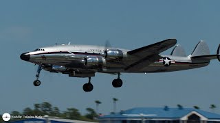 C121 Constellation Taxi  Takeoff Friday at Sun n Fun 2024 [upl. by Ahsiken592]