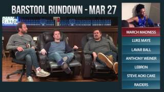 Barstool Rundown  March 27 2017 [upl. by Llednik]