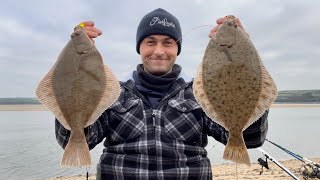 Shore Fishing UK  Flounder and Bass Fishing in an Estuary  The Fish Locker [upl. by Sima]