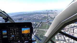 Microsoft Flight Simulator  Airbus H135 helicopter tour of Paris [upl. by Ansell]