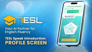 Exploring the Profile Screen of 7ESL Speak Track Your Learning Progress [upl. by Lulu]