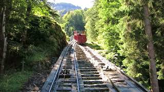 Standseilbahn 386001 Reichenbach b Meiringen  Reichenbachfall Bergfahrt  Funicular [upl. by Yerggoeg]