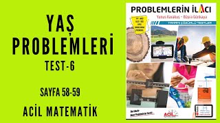 PROBLEMLERİN İLACI SORU BANKASI Acil MatematikSayfa 5859 [upl. by Gilson]