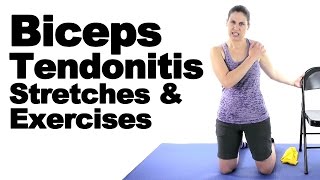 Biceps Tendonitis Stretches amp Exercises  Ask Doctor Jo [upl. by Aisad]