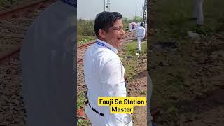 Fauji bhai Bane Station Master  Station Master Training  rrbntpc rrb rrbje railway railways [upl. by Zildjian]