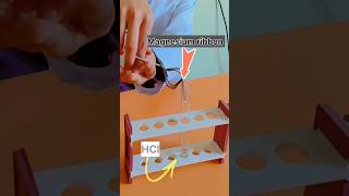 🧪Magnesium reaction with hydrochloric acidmagnesium hcl prep2 chemicals shorts acid stem 🧪 [upl. by Romona]