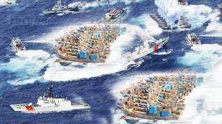 Tension  US and Philippines Chase Hundreds Chinese Fishing Boats in Scarborough Shoal [upl. by Coffin951]