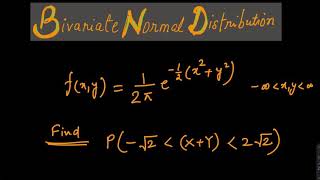 Bivariate normal distribution solved example 1 [upl. by Erleena]