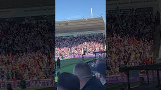 Sunderland fans at Plymouth argyle 14924 [upl. by Mclyman]