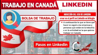 Trabajo en Canadá Linkedin 20222023  BOLSA de trabajo  Vacantes de EMPLEO en el EXTRANJERO [upl. by Ellswerth]