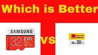 Samsung Evo plus 32GB Microsd vs Strontium Nitro 32GB  Which is Better [upl. by Laenaj]