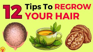 12 Tips To Regrow Hair Naturally  Effective Remedies To Prevent Hair Loss And Regrowth  VisitJoy [upl. by Kali]