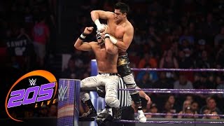 Lince Dorado vs TJP WWE 205 Live May 2 2017 [upl. by Onaicram]