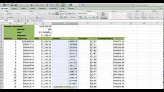 How to build an Amortization table in EXCEL Fast and easy Less than 5 minutes [upl. by Morissa834]