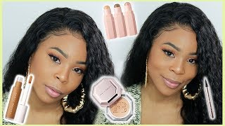 Natural UPDATED Highlight amp Contour Routine Using MOSTLY FENTY BEAUTY [upl. by Nnaeed190]