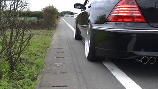 s600l w220 エキマニ マフラー Exhaust Sound Headers amp Muffler） TGSASAKI2 [upl. by Robers110]