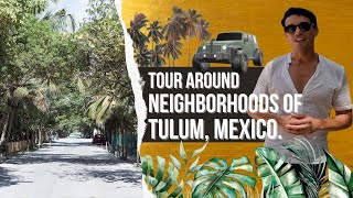 Tulum Tour around ALL Neighborhoods Guide 2024 [upl. by Alletse]