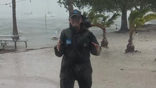 Sarasota Experiencing Strong Winds and Rain as Helene Moves Inland [upl. by Onahpets]