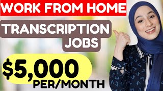 10 HIGH Paying Online Transcription Jobs From Home Worldwide NO EXPERIENCE [upl. by Ybbil640]