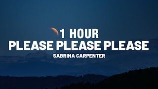 1 HOUR Sabrina Carpenter  Please Please Please Lyrics [upl. by Ertemed]