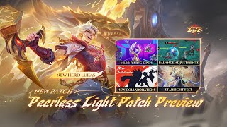 New Patch  Peerless Light Patch Preview  Mobile Legends Bang Bang [upl. by Ahsinac]