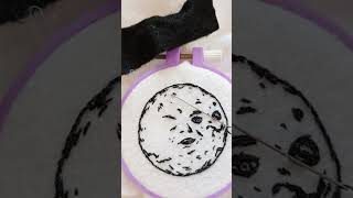 A trip to the moon 1902  Quick and easy embroidery idea [upl. by Anegal506]