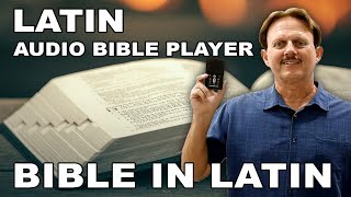 Latin Vulgate Audio Bible player Bible in Latin [upl. by Ansley]