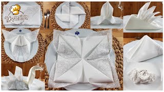 ⭐ DECORACION de SERVILLETAS para adornar tu mesa en cualquier comida [upl. by Morton]