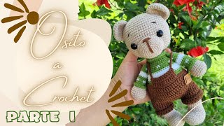 OSITO TEJIDO A CROCHET AMIGURUMI PASO A PASOPARTE I [upl. by Clayborne]