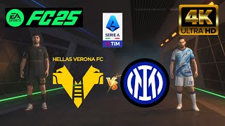 EA FC 25  Hellas Verona vs Inter  Seria A Italiana  2425 4K60 [upl. by Hernandez]