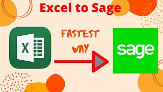 The Fastest Way to import from Excel to Sage Line 50 Automated spreadsheet [upl. by Elleynad]