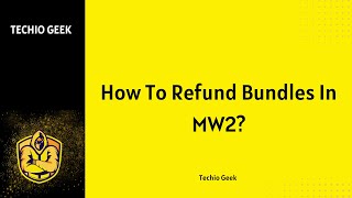 How To Refund Bundles In MW2 [upl. by Lyrehs]