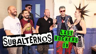 SUBALTERNOS Punk Rock from BRAZIL Bilingual Interview in English  Portuguese at REBELLION 2019 [upl. by Adnotal455]