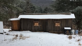 Building a winter cabin around an RV  Camper [upl. by Ellah]