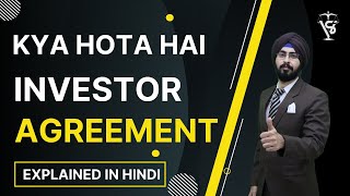 What is an Investor Agreement   Cost of Agreement  Investor Agreement Explained in Hindi [upl. by Eulalee798]