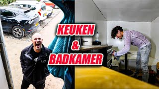 SAMEN WERKEN AAN ONZE CAMPER BUS  KEUKEN amp BADKAMER KLAAR 134 [upl. by Ydissahc]